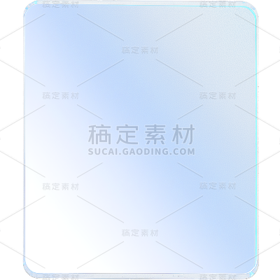 通用长方形玻璃几何装饰元素