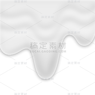 常规通用牛奶垂直流淌元素素材