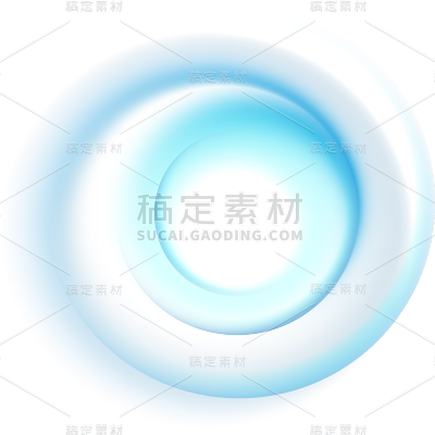 通用-科技渐变圆圈元素贴纸几何系列