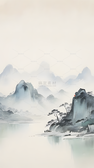 背景系列中国风山水背景