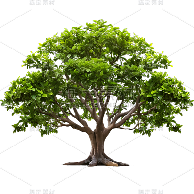 通用实景树木绿色植物元素贴纸