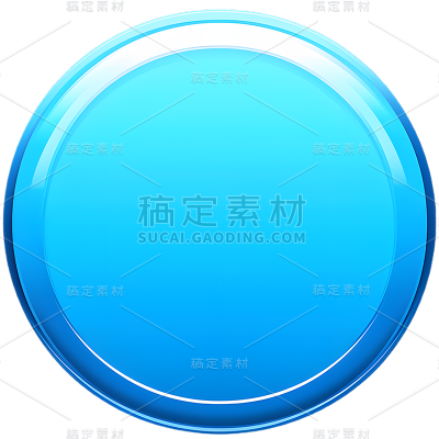 通用基础蓝色按钮免抠元素
