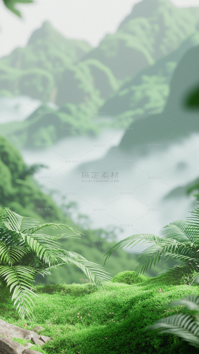 植物系列花展台背景