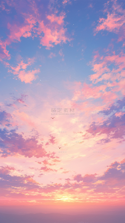 风光系列云彩云朵天空夕阳背景