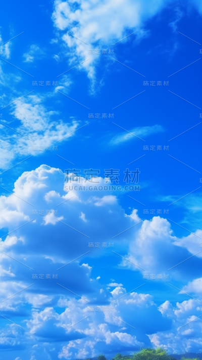 蓝天白云天空风景
