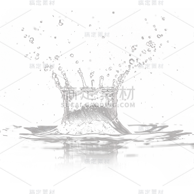 特效通用透明环形水花元素素材