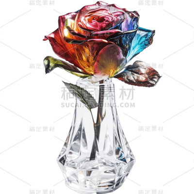 3D立体三维质感材质玫瑰花