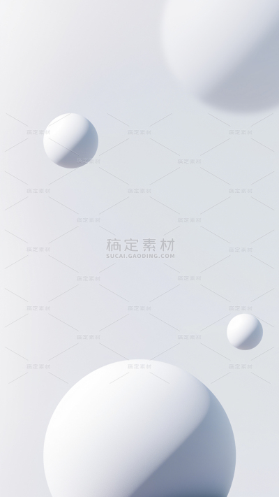 几何系列圆形气球干净背景图片