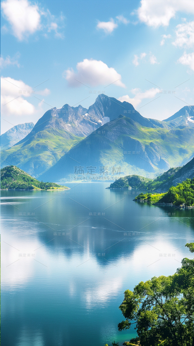 风光通用实景湖景水面背景图片素材