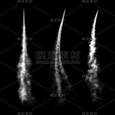 特效通用白色喷气烟雾元素素材