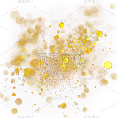 装饰通用实景光斑金粉元素素材
