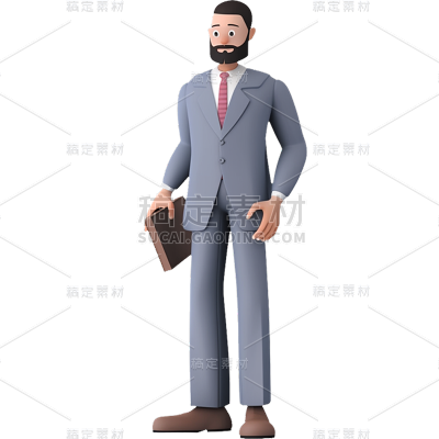 通用3D金融行业职场人物贴纸
