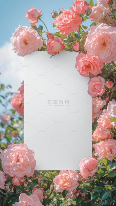 三八妇女节梦幻感粉色花朵背景