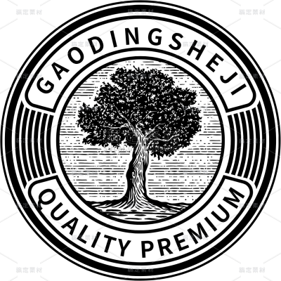 图标系列简约风圆形邮戳图标（td）