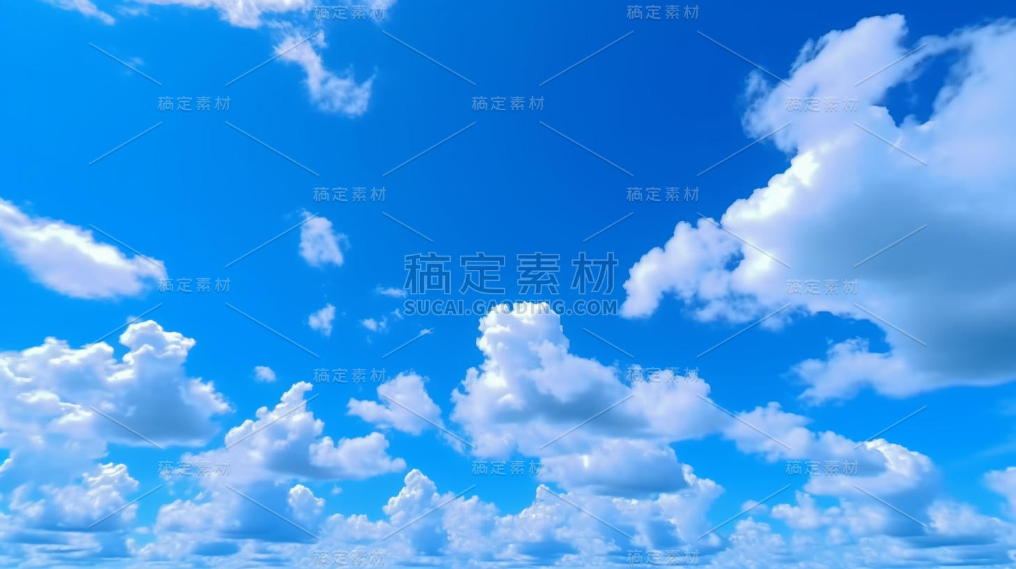 蓝天白云天空风景