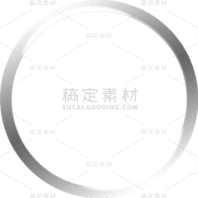 通用立体圆形玻璃边框元素素材