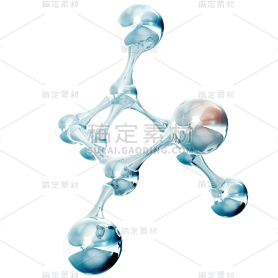3D化学分子贴纸