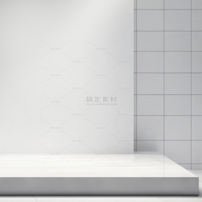 背景系列简约风灰白色几何主图