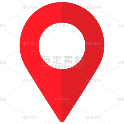 图标系列矢量红色定位GPS（td）