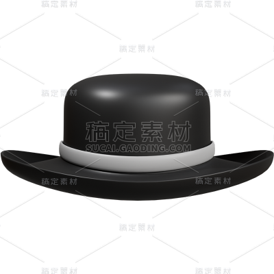 父亲节3D立体C4D帽子礼帽装饰元素素材