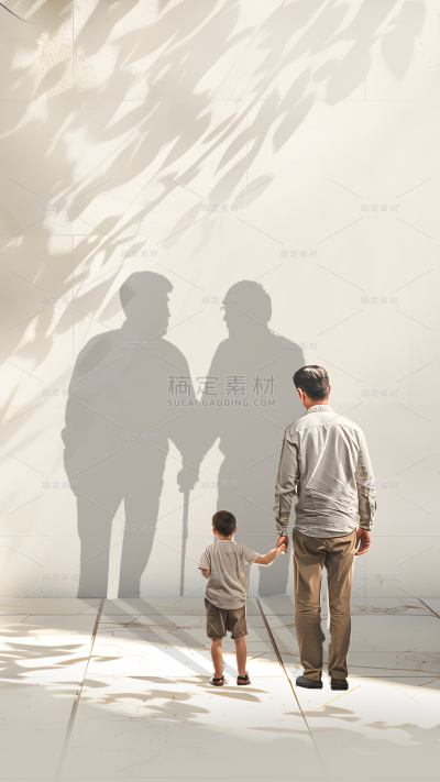 父亲节通用实景亲子互动光影背景图片素材