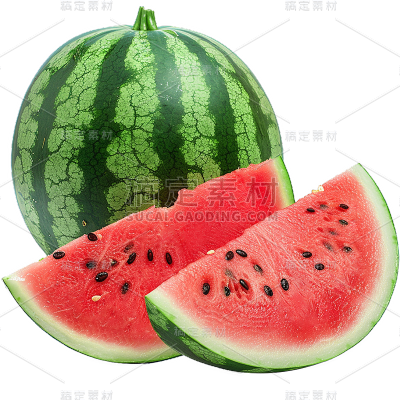 夏季果蔬通用实景组合西瓜元素素材