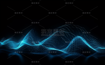 波浪线条曲线科技感背景