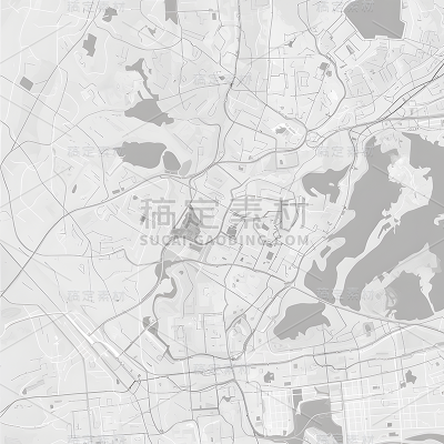交通系列灰色抽象地图矢量图