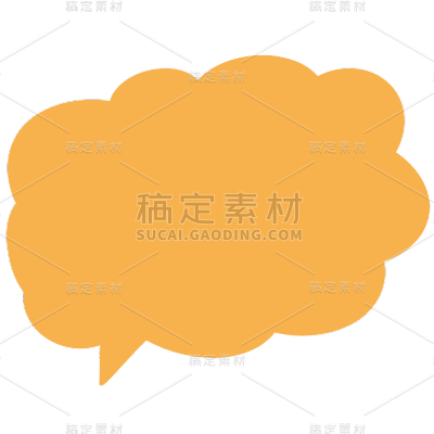 卡通手绘对话框聊天框文本框