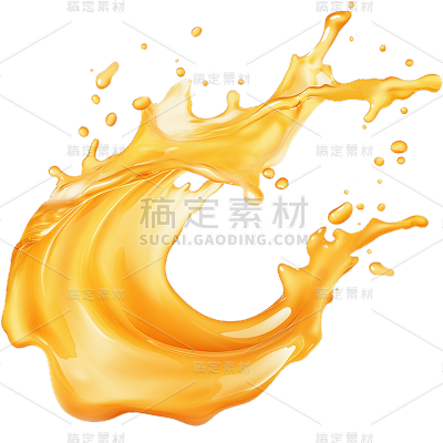 果蔬系列写实圈型果汁水花贴纸