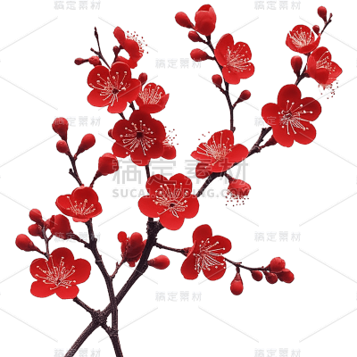 红色梅花
