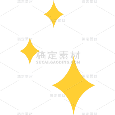 几何系列-通用-简约线条点缀星星组合贴纸