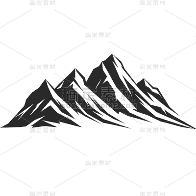 风光通用插画矢量图标山元素素材