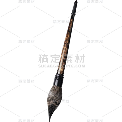 中国风通用写实插画毛笔元素素材