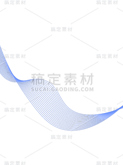蓝色简约基础线条
