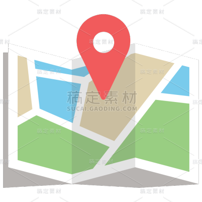 图标系列简约GPS地图定位图标（td）