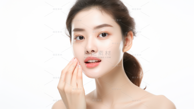 美容护肤模特人像图片