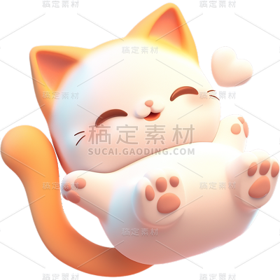 通用-软3D可爱动物贴纸贴纸动物系列