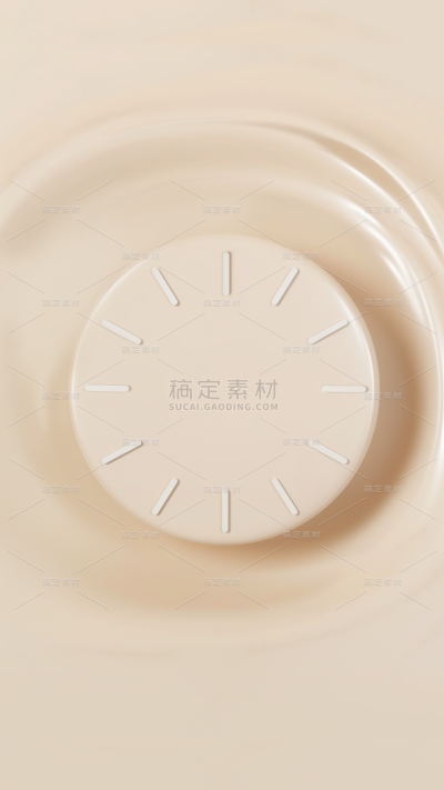 通用黄色简约时钟  闹钟背景素材