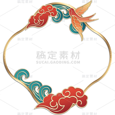 中国风通用中式边框元素素材