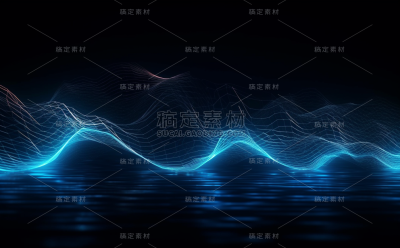波浪线条曲线科技感背景