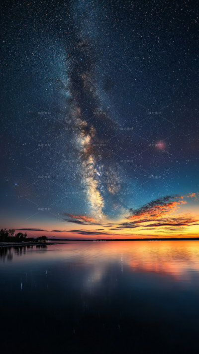 风光系列实景感星河天空夜景