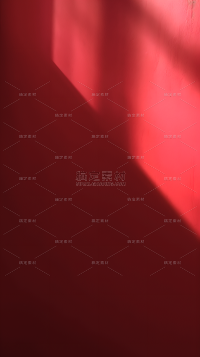 通用简约极简光影投影红色背景