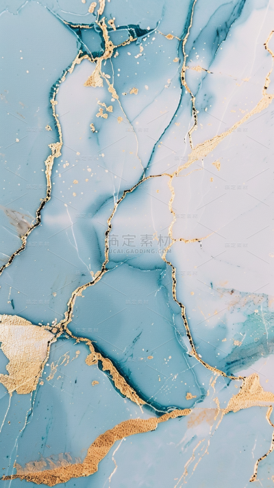纹理通用蓝色鎏金大理石纹理背景图片素材