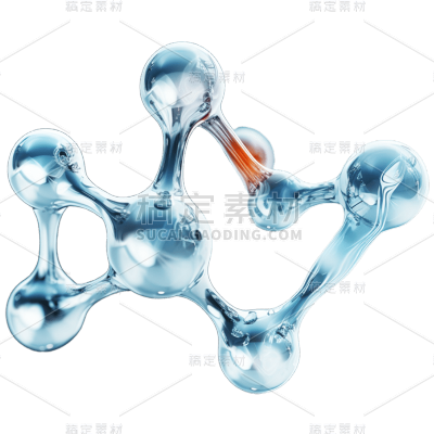 3D化学分子贴纸