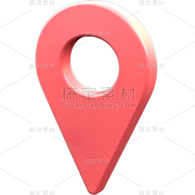 立体风地标标志贴纸