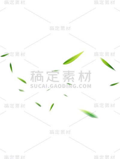 叶子元素卡通贴纸
