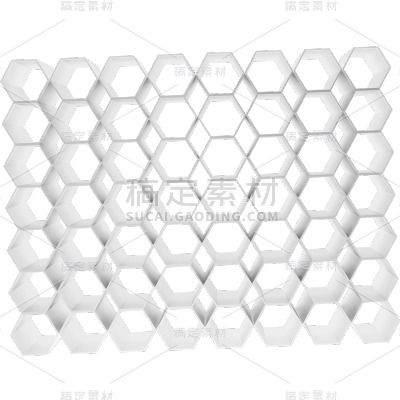 通用卡机风科技底纹六边形元素素材
