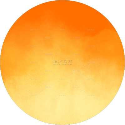 宇宙系列日出朦胧渐变色太阳贴纸