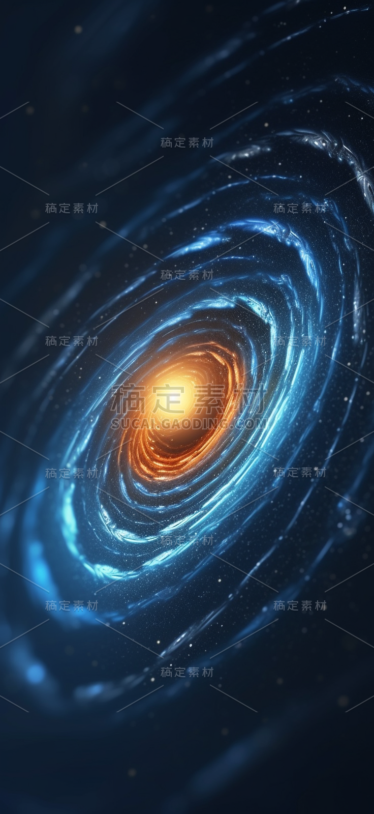 宇宙环形运动的恒星背景。网络未来科技